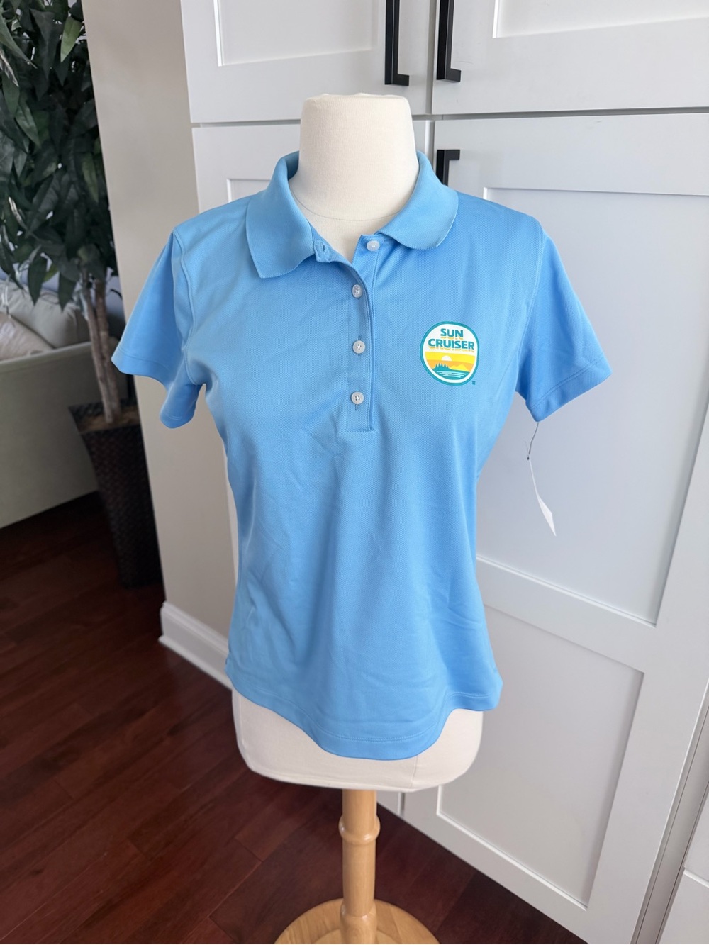 Nike Sun Cruiser Blue Polo New with Tags Dri-Fit Small Seltzer